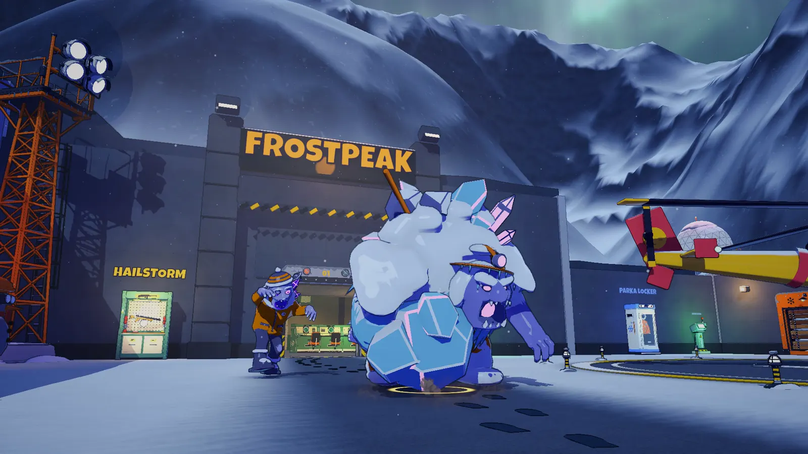 Boss od leda ispred baze Frostpeak